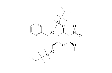 METHYL-4-O-BENZYL-3,6-DI-O-DIMETHYLTHEXYLSILYL-2-DEOXY-2-NITRO-BETA-D-GALACTOPYRANOSIDE