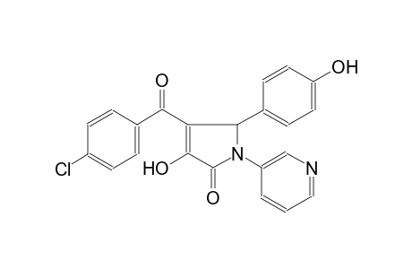 2H-pyrrol-2-one, 4-(4-chlorobenzoyl)-1,5-dihydro-3-hydroxy-5-(4-hydroxyphenyl)-1-(3-pyridinyl)-