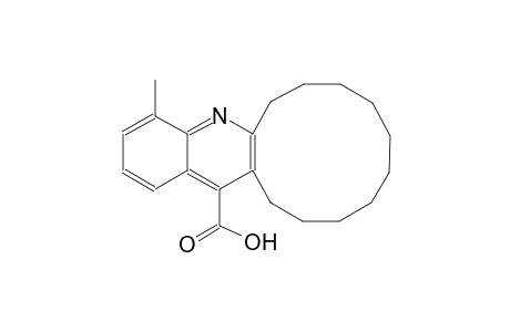 4-methyl-6,7,8,9,10,11,12,13,14,15-decahydrocyclododeca[b]quinoline-16-carboxylic acid