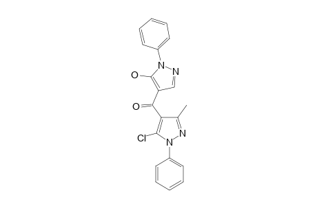 (5-CHLORO-3-METHYL-1-PHENYL-1H-PYRAZOL-4-YL)-(5-HYDROXY-1-PHENYL-1H-PYRAZOL-4-YL)-METHANONE