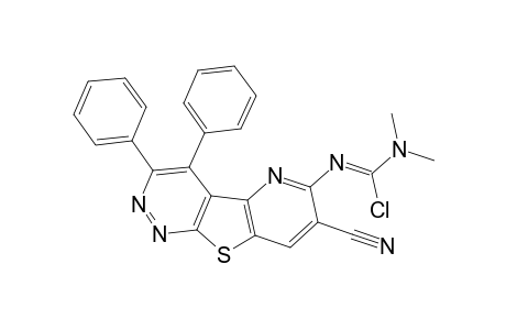 7-Cyano-6-chlorodimethylaminomethyleneamino-3,4-diphenylpyrido[2',3':4,5]thieno[2,3-c]pyridazine