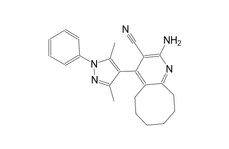 2-amino-4-(3,5-dimethyl-1-phenyl-1H-pyrazol-4-yl)-5,6,7,8,9,10-hexahydrocycloocta[b]pyridine-3-carbonitrile