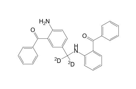 2-Amino-5-[(o-benzoylanilino)methyl-D2]benzophenone