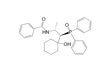 Benzamide, N-[2-(diphenylphosphinyl)-2-(1-hydroxycyclohexyl)-1-methylethyl]-, (R*,R*)-(.+-.)-