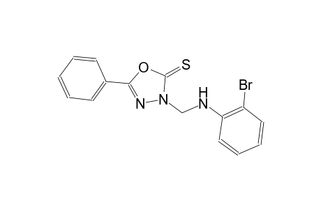 3-[(2-bromoanilino)methyl]-5-phenyl-1,3,4-oxadiazole-2(3H)-thione