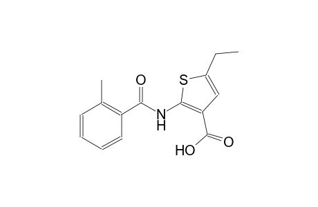 5-ethyl-2-[(2-methylbenzoyl)amino]-3-thiophenecarboxylic acid