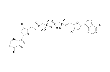 DI-2'-DEOXYADENOSINE_5',5''-P-(1),P-(5),ALPHA,BETA-METHYLENE--GAMMA,DELTA-METHYLENE-TETRAPHOSPHATE