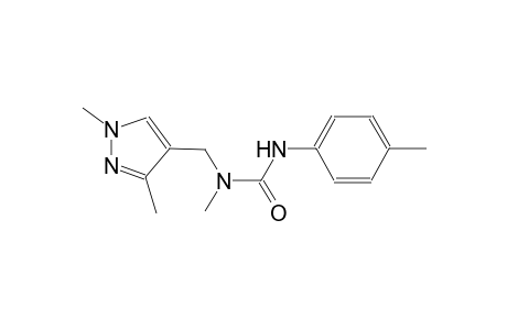 N-[(1,3-dimethyl-1H-pyrazol-4-yl)methyl]-N-methyl-N'-(4-methylphenyl)urea