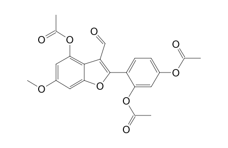 acetic acid [2-(2,4-diacetoxyphenyl)-3-formyl-6-methoxy-benzofuran-4-yl] ester