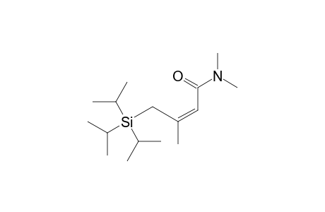 (Z)-3,N,N-Trimethyl-4-(triisopropylsilyl)-2-butenamide