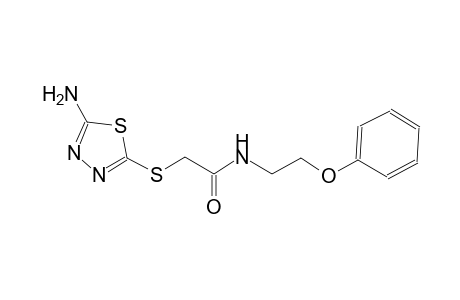 2-[(5-amino-1,3,4-thiadiazol-2-yl)sulfanyl]-N-(2-phenoxyethyl)acetamide