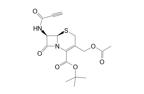 tert-Butyl 3-aectoxymethyl-6-[N-(1-oxopropargyl)amino]-8-oxo-1,5-oxathiabicyclo[4.2.0]oct-2-ene-2-carboxyloate