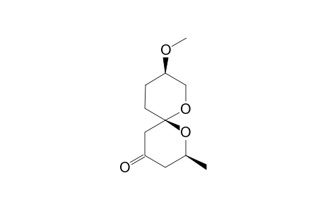 (2S,6R,9R)-9-methoxy-2-methyl-1,7-dioxaspiro[5.5]undecan-4-one