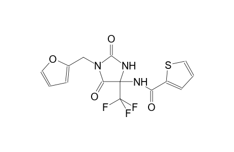 N-[1-(2-furanylmethyl)-2,5-dioxo-4-(trifluoromethyl)-4-imidazolidinyl]-2-thiophenecarboxamide