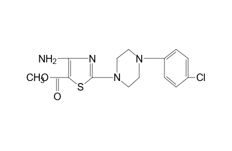 4-AMINO-2-[4-(p-CHLOROPHENYL)-1-PIPERAZINYL]-5-THIAZOLECARBOXYLIC ACID, METHYL ESTER