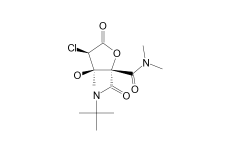 (2R*,3S*,4S*)-N-TERT.-BUTYL-4-CHLORO-3-HYDROXY-N,N,3-TRIMETHYL-5-OXO-DIHYDROFURAN-2,2(3H)-DICARBOXAMIDE
