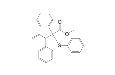 2,3-Diphenyl-2-(phenylthio)-4-pentenoic acid methyl ester