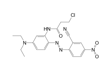 N,N-Diethyl-3-(3-chloropropionamido)-4-(2-cyano-4-nitrophenylazo)aniline
