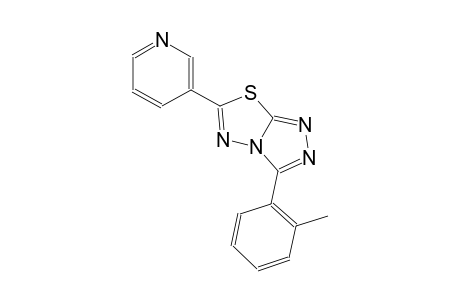 3-(2-methylphenyl)-6-(3-pyridinyl)[1,2,4]triazolo[3,4-b][1,3,4]thiadiazole