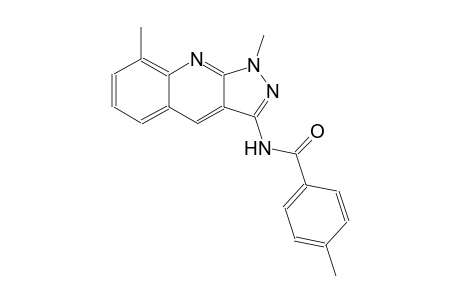 N-(1,8-dimethyl-1H-pyrazolo[3,4-b]quinolin-3-yl)-4-methylbenzamide