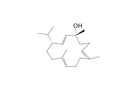 (1R,2E,4R,7E,11E)-1,7,11-trimethyl-4-propan-2-yl-1-cyclotetradeca-2,7,11-trienol