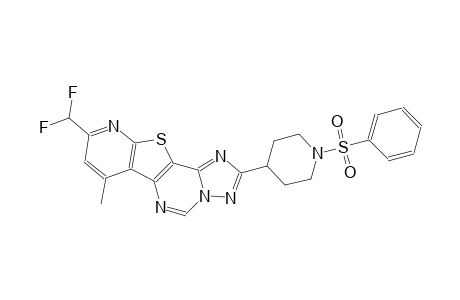 9-(difluoromethyl)-7-methyl-2-[1-(phenylsulfonyl)-4-piperidinyl]pyrido[3',2':4,5]thieno[2,3-e][1,2,4]triazolo[1,5-c]pyrimidine