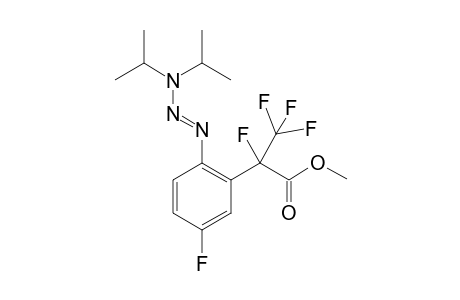 (E)-Methyl 2-(2-(3,3-diisopropyltriaz-1-en-1-yl)-5-fluorophenyl)-2,3,3,3-tetrafluoropropanoate