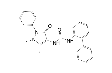 1,1'-biphenyl, 2-[[[(2,3-dihydro-1,5-dimethyl-3-oxo-2-phenyl-1H-pyrazol-4-yl)amino]carbonyl]amino]-