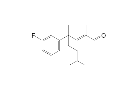 (E)-4-(3-Fluorophenyl)-2,4,7-trimethyloct-2,6-dienal