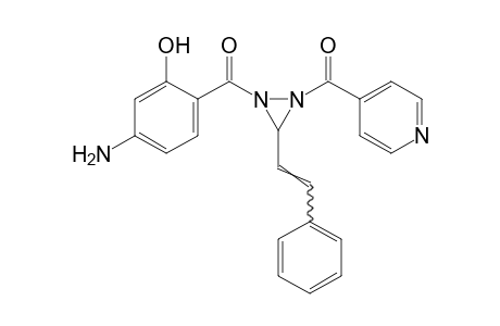 1-(4-aminosalicyloyl)-2-isonicotinoyl-3-styryldiaziridine