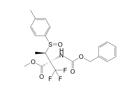 (Rs,2S,3R)-2-Benzyloxycarbonylamino-3-(toluene-4-sulfinyl)-2-trifluoromethylbutyric acid methyl ester