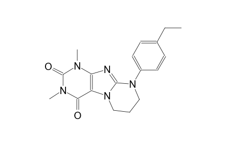 9-(4-ethylphenyl)-1,3-dimethyl-6,7,8,9-tetrahydropyrimido[2,1-f]purine-2,4(1H,3H)-dione