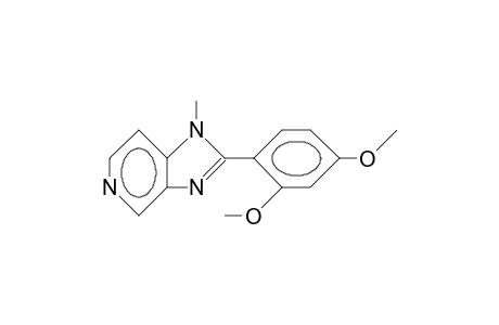 2-(2,4-Dimethoxy-phenyl)-1-methyl-imidazo(4,5-C) pyridinium cation