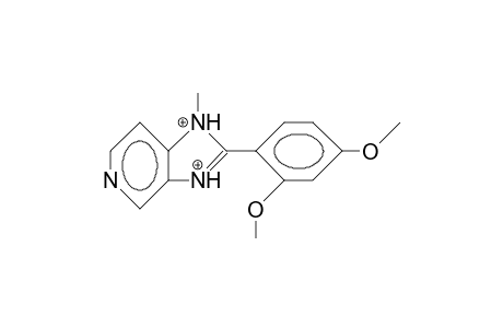 2-(2,4-Dimethoxy-phenyl)-1-methyl-imidazo(4,5-C) pyridinium dication