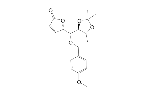 4-[(4S)(R)-((4R,5S)-2,2,4-Trimethyl-1,3-dioxolan-5-yl)(p-methoxybenzoxy)methyl]but-2-enolide