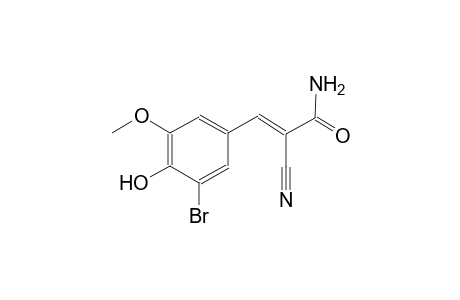 2-propenamide, 3-(3-bromo-4-hydroxy-5-methoxyphenyl)-2-cyano-, (2E)-