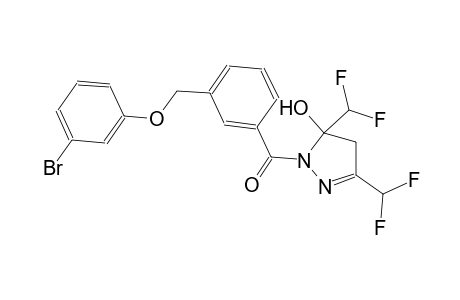 1-{3-[(3-bromophenoxy)methyl]benzoyl}-3,5-bis(difluoromethyl)-4,5-dihydro-1H-pyrazol-5-ol