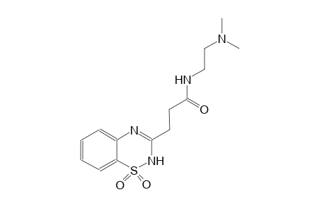 N-[2-(dimethylamino)ethyl]-3-(1,1-dioxido-2H-1,2,4-benzothiadiazin-3-yl)propanamide