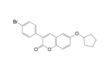 3-(4-Bromophenyl)-6-(cyclopentyloxy)coumarin