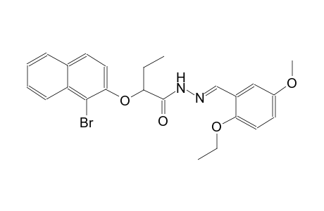 butanoic acid, 2-[(1-bromo-2-naphthalenyl)oxy]-, 2-[(E)-(2-ethoxy-5-methoxyphenyl)methylidene]hydrazide