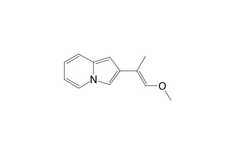 2-(.alpha.-Methyl-.beta.-methoxy)vinylindolizine