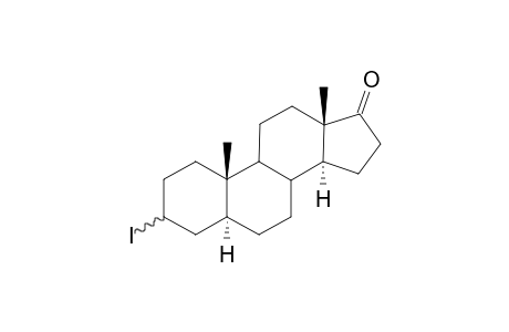 (R,S)-3-.alpha./.beta.-Iodoandrostan-17-one