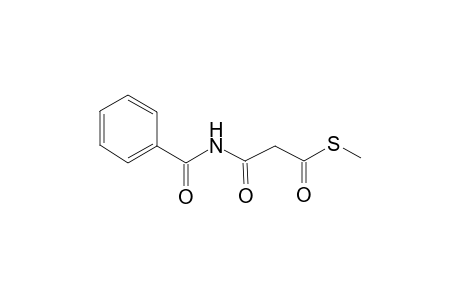 3-Benzamido-3-keto-propanethioic acid S-methyl ester