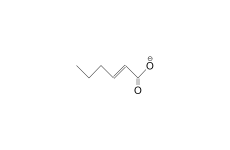 2-Hexenoic acid, anion