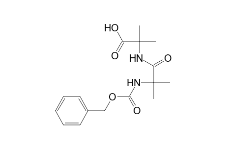 2-Methyl-2-[[2-methyl-1-oxo-2-(phenylmethoxycarbonylamino)propyl]amino]propanoic acid