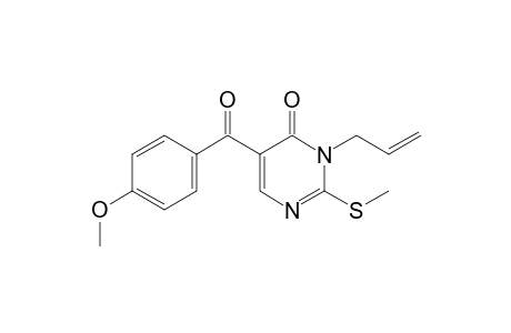 3-Allyl-5-(4-methoxybenzoyl)-2-(methylthio)pyrimidin-4(3H)-one