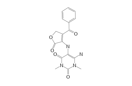 4-BENZOYL-3-[N-(6-AMINO-3,5-DIMETHYLURACIL)-AMINO]-2(5H)-FURANONE