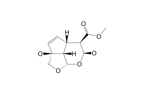 ALPHA-GARDIOL;(2AR,4AR,5R,6R,7AR,7Br)-(+)-2A,4A,5,6,7A,7B-HEXAHYDRO-2A,6-DIHYDROXY-2H-1,7-DIOXACYClOPENT-[CD]-INDENE-5-CARBOXYLIC-ACID-METHYLESTER