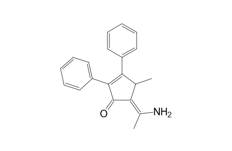 2,3-Diphenyl-4-methyl-5-(1-aminoethylidene)-2-cyclopenten-1-one