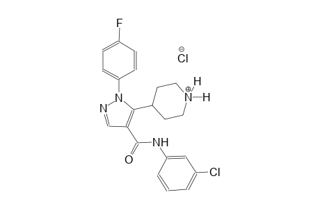 piperidinium, 4-[4-[[(3-chlorophenyl)amino]carbonyl]-1-(4-fluorophenyl)-1H-pyrazol-5-yl]-, chloride